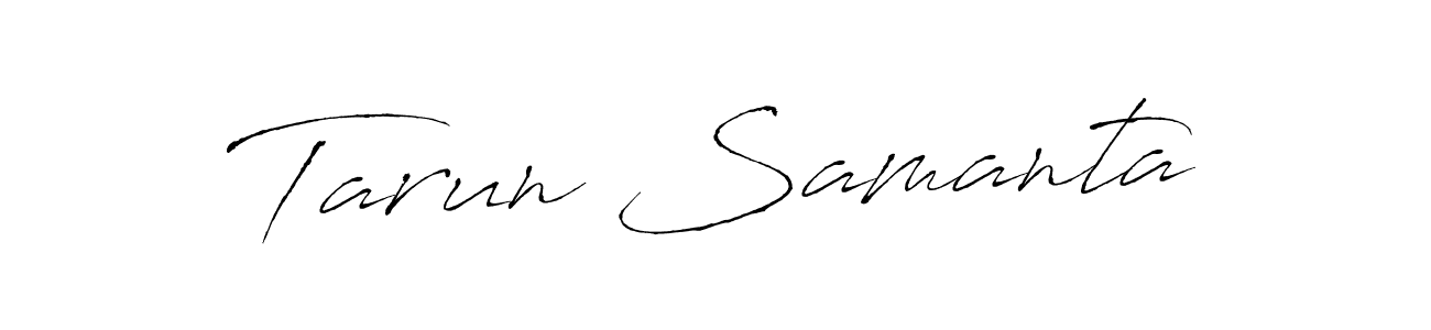 Make a beautiful signature design for name Tarun Samanta. With this signature (Antro_Vectra) style, you can create a handwritten signature for free. Tarun Samanta signature style 6 images and pictures png