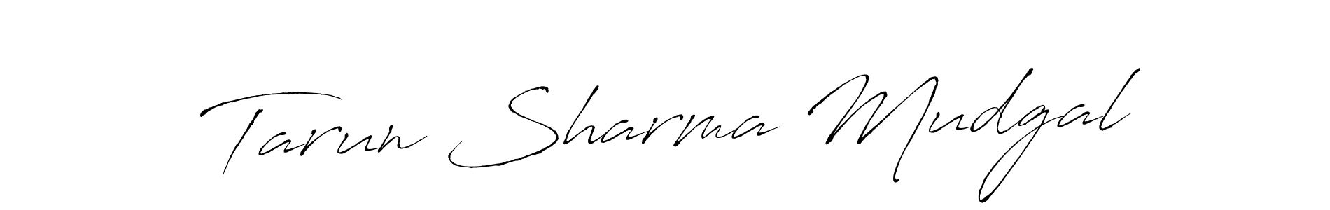 Make a beautiful signature design for name Tarun Sharma Mudgal. With this signature (Antro_Vectra) style, you can create a handwritten signature for free. Tarun Sharma Mudgal signature style 6 images and pictures png