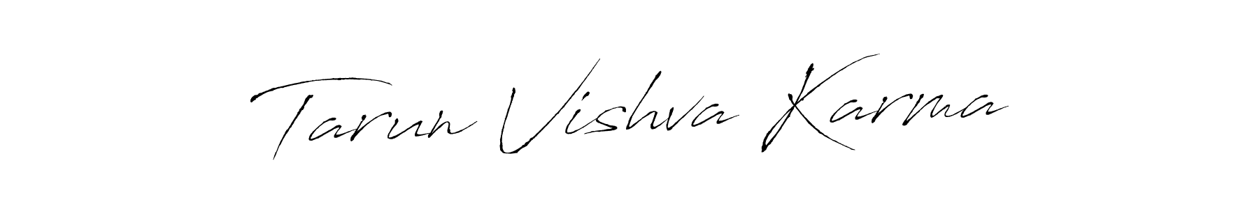 How to make Tarun Vishva Karma signature? Antro_Vectra is a professional autograph style. Create handwritten signature for Tarun Vishva Karma name. Tarun Vishva Karma signature style 6 images and pictures png