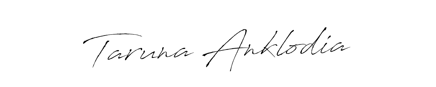 Similarly Antro_Vectra is the best handwritten signature design. Signature creator online .You can use it as an online autograph creator for name Taruna Anklodia. Taruna Anklodia signature style 6 images and pictures png