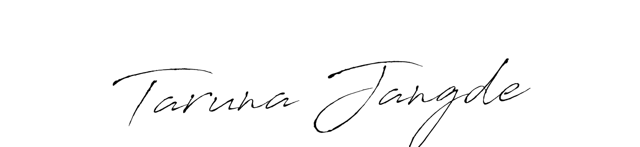 Make a short Taruna Jangde signature style. Manage your documents anywhere anytime using Antro_Vectra. Create and add eSignatures, submit forms, share and send files easily. Taruna Jangde signature style 6 images and pictures png