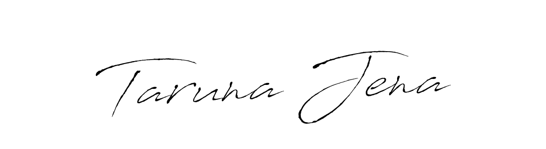 You should practise on your own different ways (Antro_Vectra) to write your name (Taruna Jena) in signature. don't let someone else do it for you. Taruna Jena signature style 6 images and pictures png