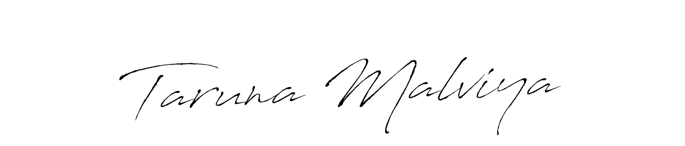 The best way (Antro_Vectra) to make a short signature is to pick only two or three words in your name. The name Taruna Malviya include a total of six letters. For converting this name. Taruna Malviya signature style 6 images and pictures png