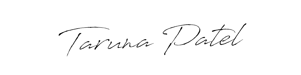 You should practise on your own different ways (Antro_Vectra) to write your name (Taruna Patel) in signature. don't let someone else do it for you. Taruna Patel signature style 6 images and pictures png