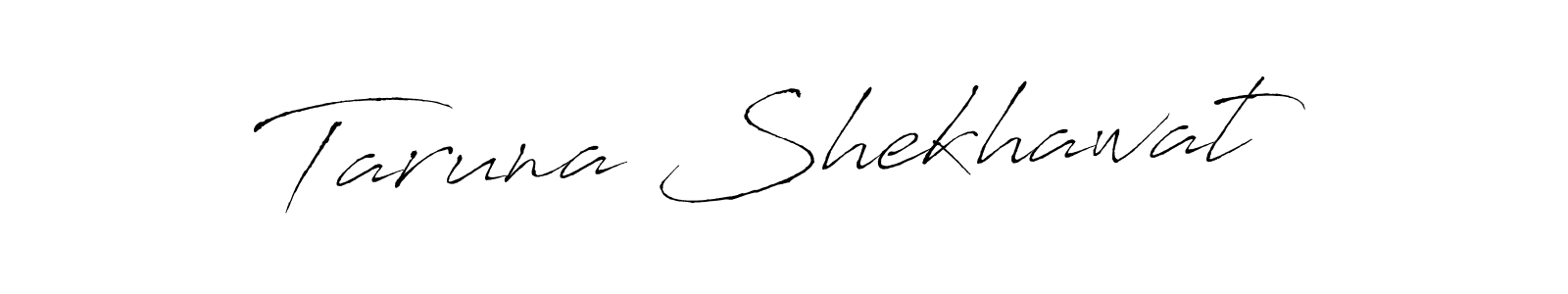 You should practise on your own different ways (Antro_Vectra) to write your name (Taruna Shekhawat) in signature. don't let someone else do it for you. Taruna Shekhawat signature style 6 images and pictures png