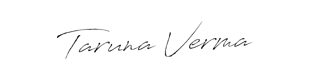 Taruna Verma stylish signature style. Best Handwritten Sign (Antro_Vectra) for my name. Handwritten Signature Collection Ideas for my name Taruna Verma. Taruna Verma signature style 6 images and pictures png