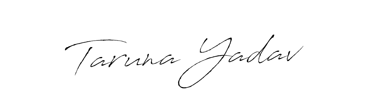 Use a signature maker to create a handwritten signature online. With this signature software, you can design (Antro_Vectra) your own signature for name Taruna Yadav. Taruna Yadav signature style 6 images and pictures png
