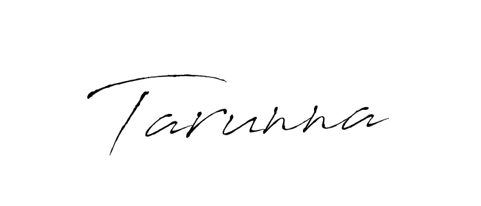 How to make Tarunna signature? Antro_Vectra is a professional autograph style. Create handwritten signature for Tarunna name. Tarunna signature style 6 images and pictures png