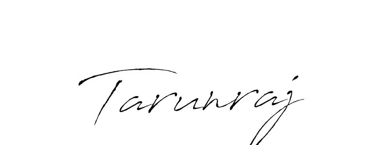 How to make Tarunraj name signature. Use Antro_Vectra style for creating short signs online. This is the latest handwritten sign. Tarunraj signature style 6 images and pictures png