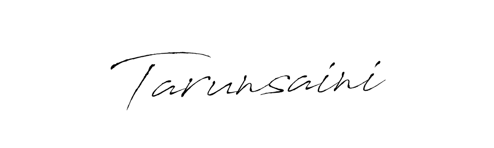 How to make Tarunsaini name signature. Use Antro_Vectra style for creating short signs online. This is the latest handwritten sign. Tarunsaini signature style 6 images and pictures png