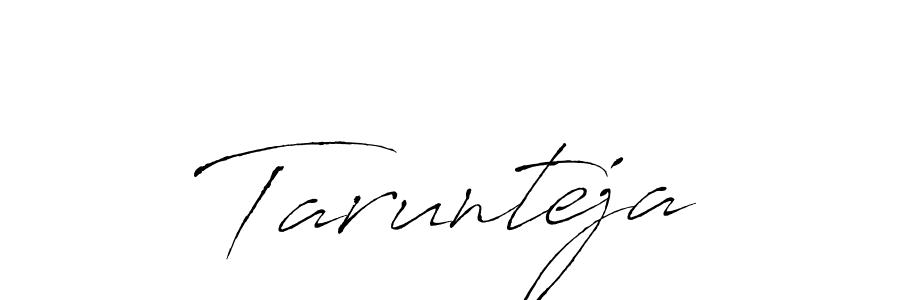 How to make Tarunteja signature? Antro_Vectra is a professional autograph style. Create handwritten signature for Tarunteja name. Tarunteja signature style 6 images and pictures png