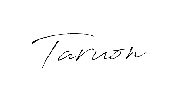 You can use this online signature creator to create a handwritten signature for the name Taruon. This is the best online autograph maker. Taruon signature style 6 images and pictures png