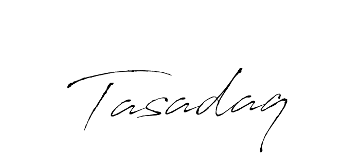 Antro_Vectra is a professional signature style that is perfect for those who want to add a touch of class to their signature. It is also a great choice for those who want to make their signature more unique. Get Tasadaq name to fancy signature for free. Tasadaq signature style 6 images and pictures png