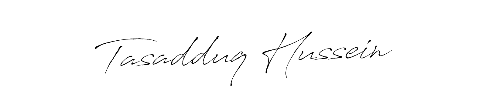 Antro_Vectra is a professional signature style that is perfect for those who want to add a touch of class to their signature. It is also a great choice for those who want to make their signature more unique. Get Tasadduq Hussein name to fancy signature for free. Tasadduq Hussein signature style 6 images and pictures png
