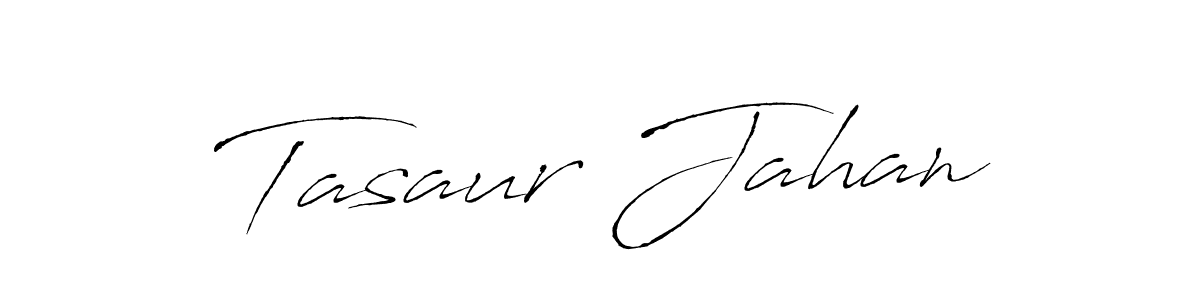 The best way (Antro_Vectra) to make a short signature is to pick only two or three words in your name. The name Tasaur Jahan include a total of six letters. For converting this name. Tasaur Jahan signature style 6 images and pictures png