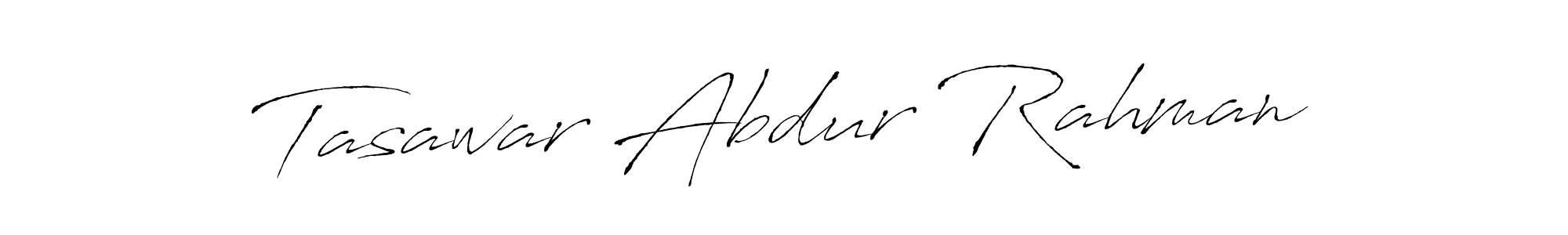 How to make Tasawar Abdur Rahman name signature. Use Antro_Vectra style for creating short signs online. This is the latest handwritten sign. Tasawar Abdur Rahman signature style 6 images and pictures png