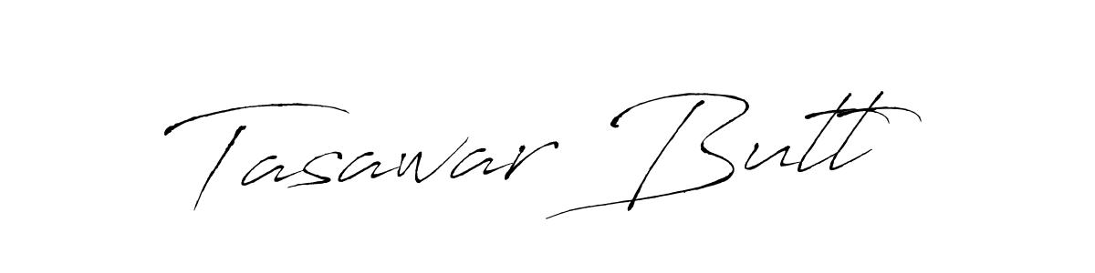 Make a beautiful signature design for name Tasawar Butt. With this signature (Antro_Vectra) style, you can create a handwritten signature for free. Tasawar Butt signature style 6 images and pictures png