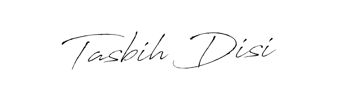 Make a beautiful signature design for name Tasbih Disi. With this signature (Antro_Vectra) style, you can create a handwritten signature for free. Tasbih Disi signature style 6 images and pictures png