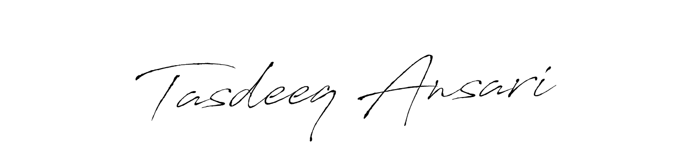 Tasdeeq Ansari stylish signature style. Best Handwritten Sign (Antro_Vectra) for my name. Handwritten Signature Collection Ideas for my name Tasdeeq Ansari. Tasdeeq Ansari signature style 6 images and pictures png