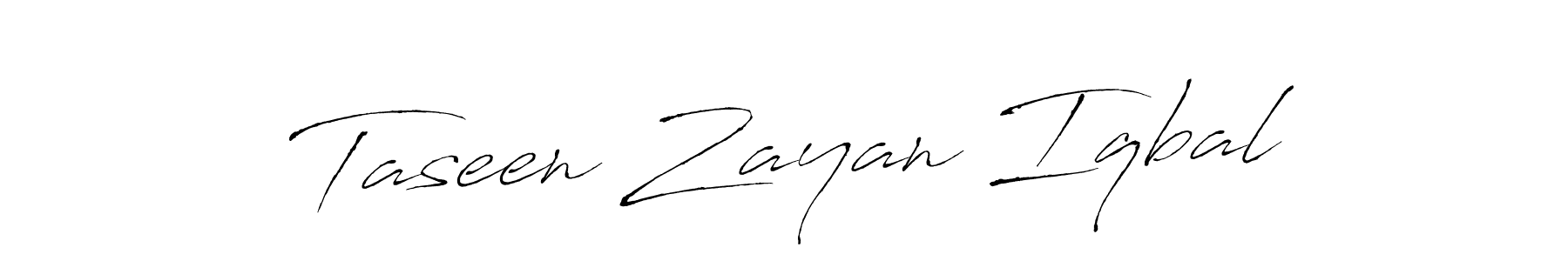 Create a beautiful signature design for name Taseen Zayan Iqbal. With this signature (Antro_Vectra) fonts, you can make a handwritten signature for free. Taseen Zayan Iqbal signature style 6 images and pictures png
