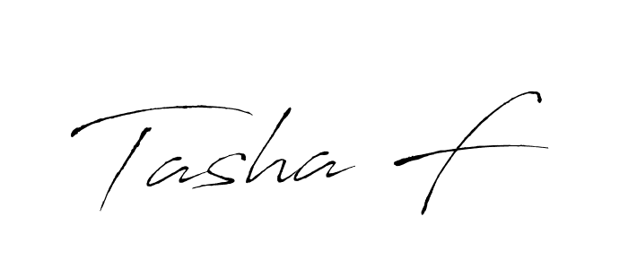 Make a beautiful signature design for name Tasha F. With this signature (Antro_Vectra) style, you can create a handwritten signature for free. Tasha F signature style 6 images and pictures png