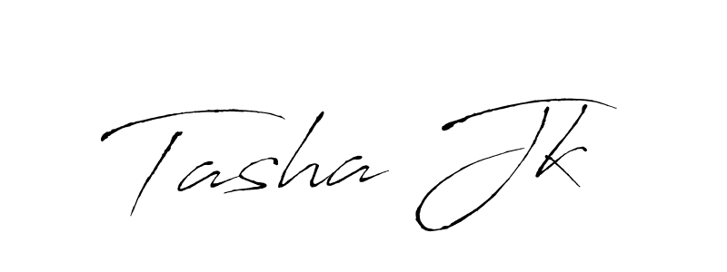 How to make Tasha Jk signature? Antro_Vectra is a professional autograph style. Create handwritten signature for Tasha Jk name. Tasha Jk signature style 6 images and pictures png