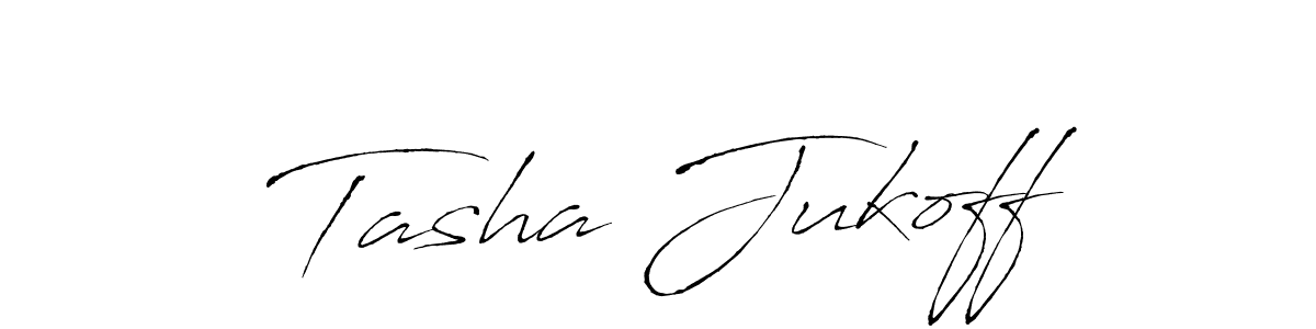 How to make Tasha Jukoff signature? Antro_Vectra is a professional autograph style. Create handwritten signature for Tasha Jukoff name. Tasha Jukoff signature style 6 images and pictures png