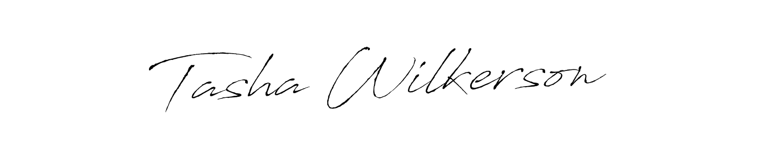 How to make Tasha Wilkerson signature? Antro_Vectra is a professional autograph style. Create handwritten signature for Tasha Wilkerson name. Tasha Wilkerson signature style 6 images and pictures png