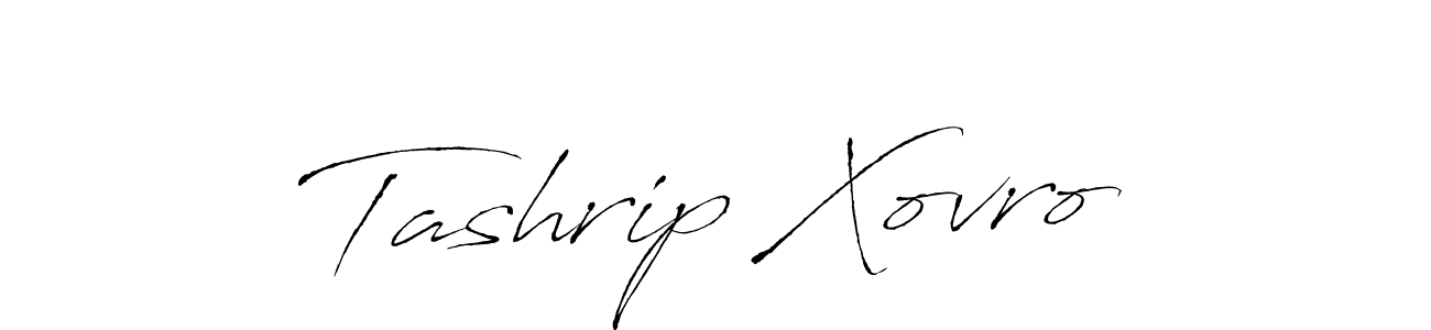 The best way (Antro_Vectra) to make a short signature is to pick only two or three words in your name. The name Tashrip Xovro include a total of six letters. For converting this name. Tashrip Xovro signature style 6 images and pictures png