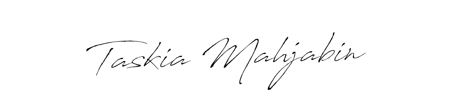 Use a signature maker to create a handwritten signature online. With this signature software, you can design (Antro_Vectra) your own signature for name Taskia Mahjabin. Taskia Mahjabin signature style 6 images and pictures png