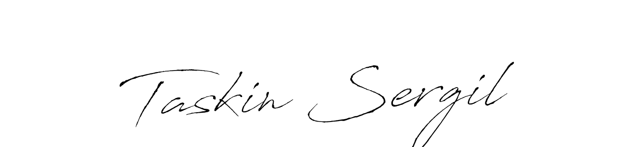 How to make Taskin Sergil signature? Antro_Vectra is a professional autograph style. Create handwritten signature for Taskin Sergil name. Taskin Sergil signature style 6 images and pictures png