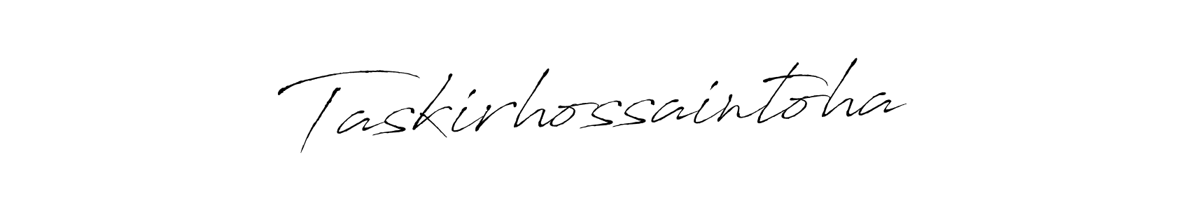 You can use this online signature creator to create a handwritten signature for the name Taskirhossaintoha. This is the best online autograph maker. Taskirhossaintoha signature style 6 images and pictures png