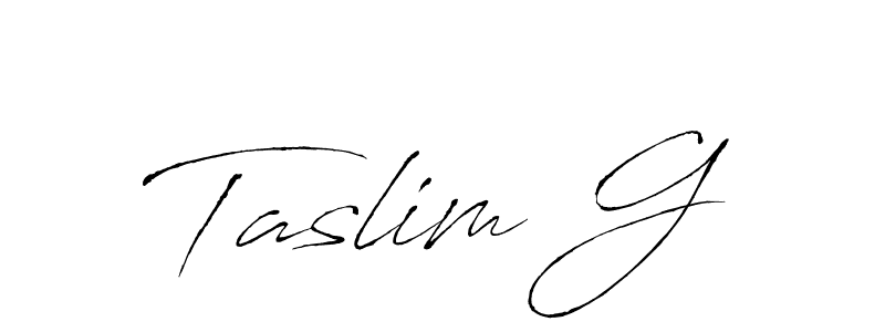 See photos of Taslim G official signature by Spectra . Check more albums & portfolios. Read reviews & check more about Antro_Vectra font. Taslim G signature style 6 images and pictures png