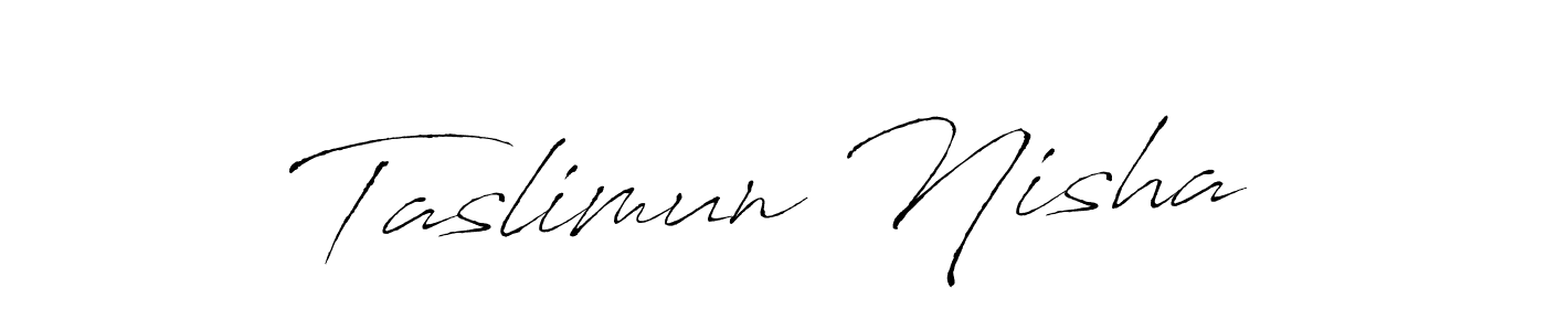 It looks lik you need a new signature style for name Taslimun Nisha. Design unique handwritten (Antro_Vectra) signature with our free signature maker in just a few clicks. Taslimun Nisha signature style 6 images and pictures png