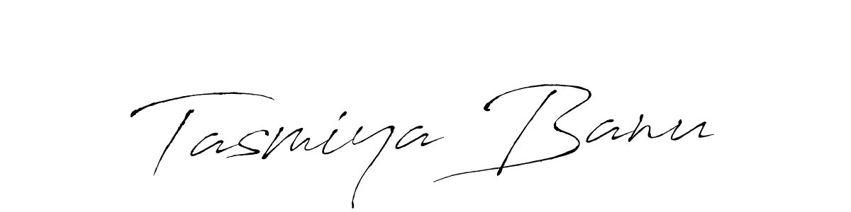 Design your own signature with our free online signature maker. With this signature software, you can create a handwritten (Antro_Vectra) signature for name Tasmiya Banu. Tasmiya Banu signature style 6 images and pictures png