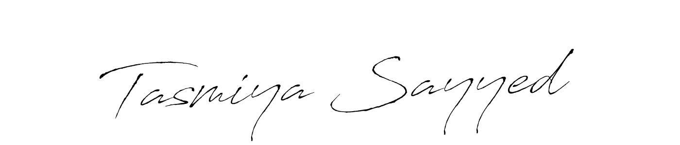 How to make Tasmiya Sayyed name signature. Use Antro_Vectra style for creating short signs online. This is the latest handwritten sign. Tasmiya Sayyed signature style 6 images and pictures png