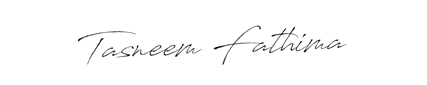How to make Tasneem Fathima name signature. Use Antro_Vectra style for creating short signs online. This is the latest handwritten sign. Tasneem Fathima signature style 6 images and pictures png
