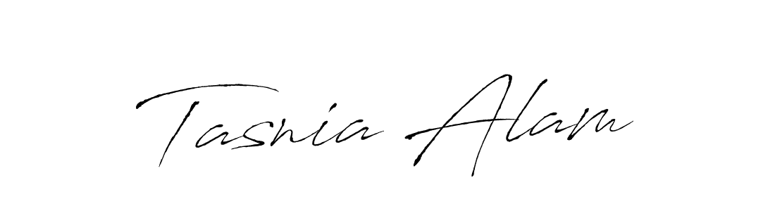 How to make Tasnia Alam name signature. Use Antro_Vectra style for creating short signs online. This is the latest handwritten sign. Tasnia Alam signature style 6 images and pictures png