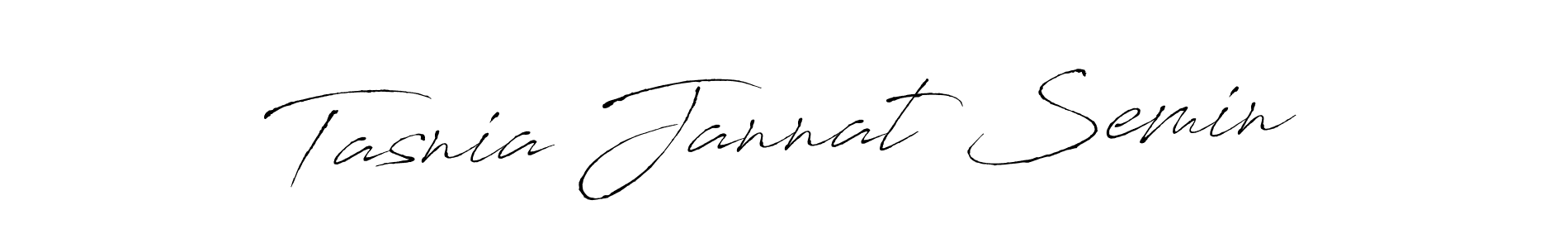 Design your own signature with our free online signature maker. With this signature software, you can create a handwritten (Antro_Vectra) signature for name Tasnia Jannat Semin. Tasnia Jannat Semin signature style 6 images and pictures png