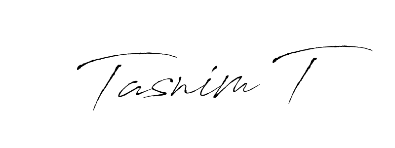 Design your own signature with our free online signature maker. With this signature software, you can create a handwritten (Antro_Vectra) signature for name Tasnim T. Tasnim T signature style 6 images and pictures png