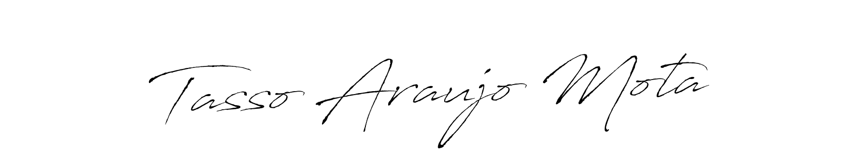 How to make Tasso Araujo Mota signature? Antro_Vectra is a professional autograph style. Create handwritten signature for Tasso Araujo Mota name. Tasso Araujo Mota signature style 6 images and pictures png