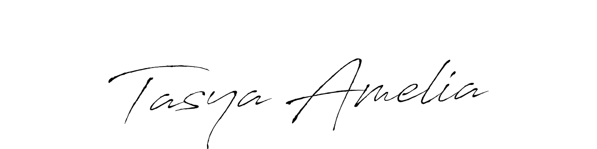 Use a signature maker to create a handwritten signature online. With this signature software, you can design (Antro_Vectra) your own signature for name Tasya Amelia. Tasya Amelia signature style 6 images and pictures png