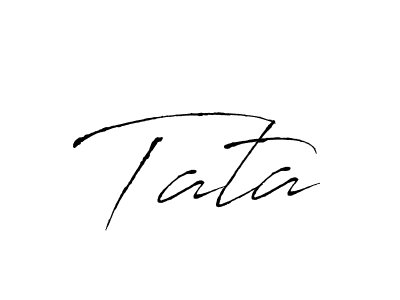 Use a signature maker to create a handwritten signature online. With this signature software, you can design (Antro_Vectra) your own signature for name Tata. Tata signature style 6 images and pictures png