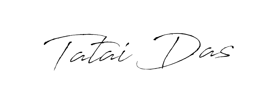 Tatai Das stylish signature style. Best Handwritten Sign (Antro_Vectra) for my name. Handwritten Signature Collection Ideas for my name Tatai Das. Tatai Das signature style 6 images and pictures png