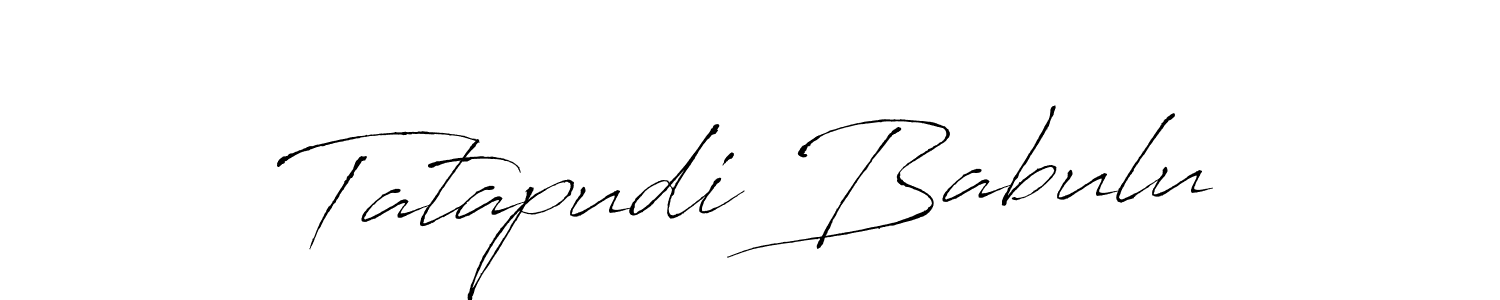 How to Draw Tatapudi Babulu signature style? Antro_Vectra is a latest design signature styles for name Tatapudi Babulu. Tatapudi Babulu signature style 6 images and pictures png