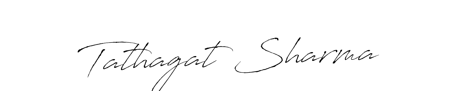 How to make Tathagat Sharma name signature. Use Antro_Vectra style for creating short signs online. This is the latest handwritten sign. Tathagat Sharma signature style 6 images and pictures png