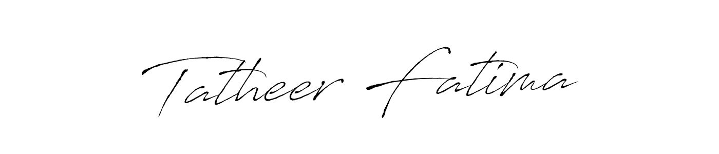 Create a beautiful signature design for name Tatheer Fatima. With this signature (Antro_Vectra) fonts, you can make a handwritten signature for free. Tatheer Fatima signature style 6 images and pictures png