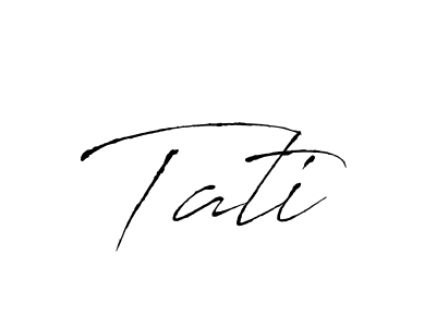 Tati stylish signature style. Best Handwritten Sign (Antro_Vectra) for my name. Handwritten Signature Collection Ideas for my name Tati. Tati signature style 6 images and pictures png