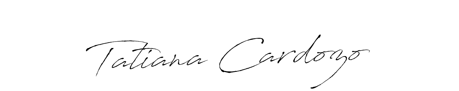 Tatiana Cardozo stylish signature style. Best Handwritten Sign (Antro_Vectra) for my name. Handwritten Signature Collection Ideas for my name Tatiana Cardozo. Tatiana Cardozo signature style 6 images and pictures png