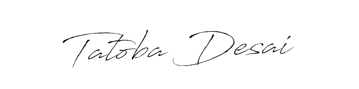 Also we have Tatoba Desai name is the best signature style. Create professional handwritten signature collection using Antro_Vectra autograph style. Tatoba Desai signature style 6 images and pictures png